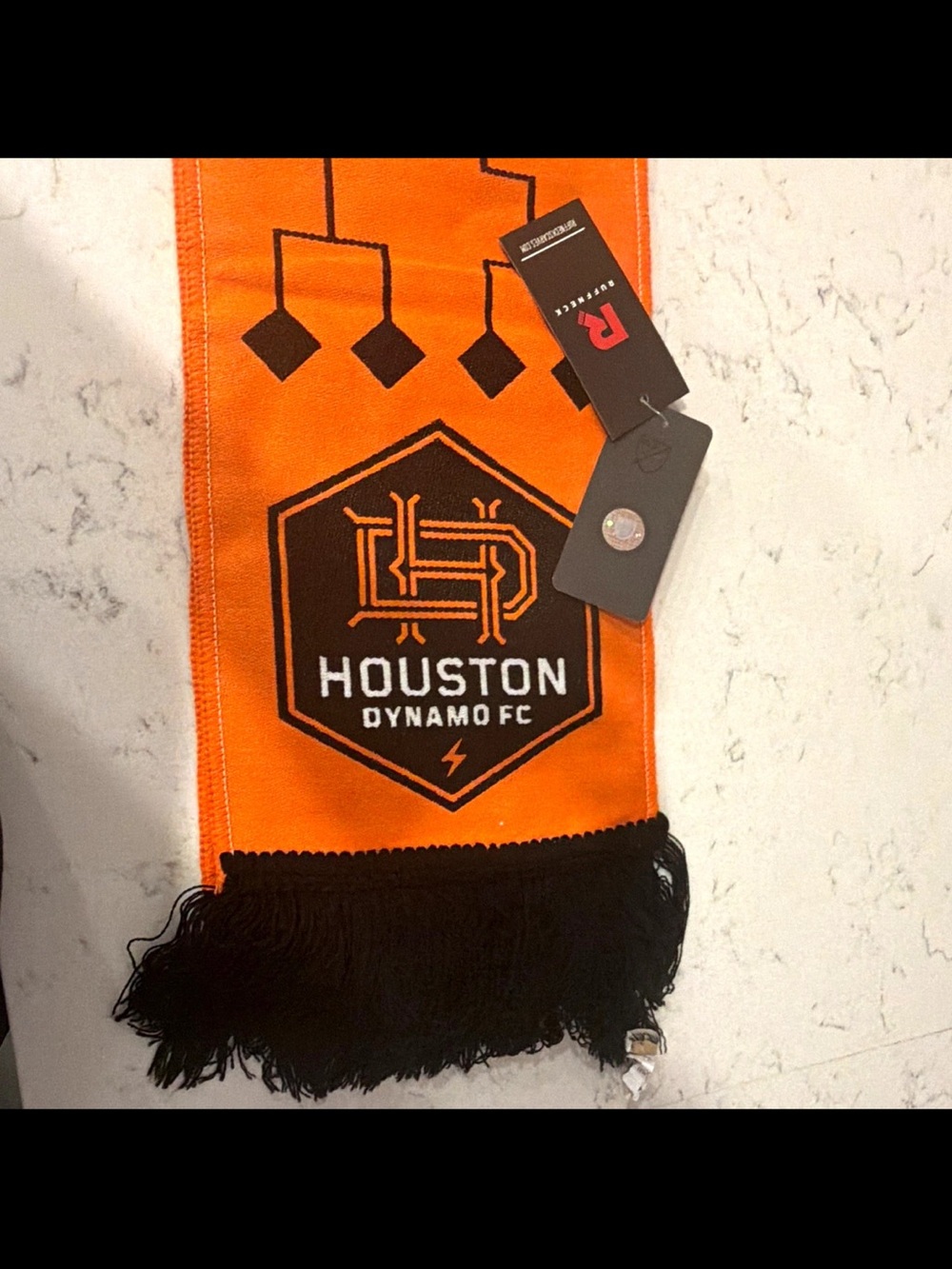 Houston Dynamo FC 2023 Lamar Hunt U.S. Open Cup Champions Scarf Orange/Black